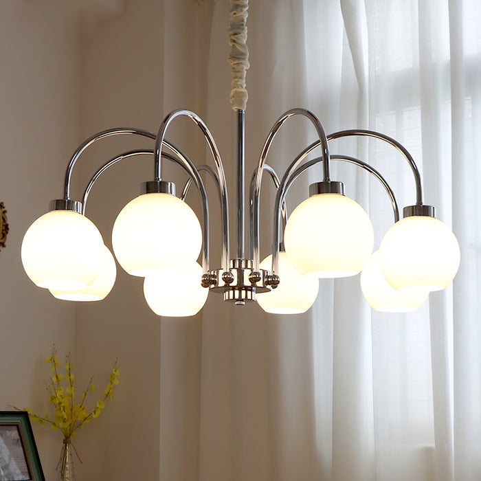 Lustra Chandelier Boules en Verre Jaune - Neutralighting
