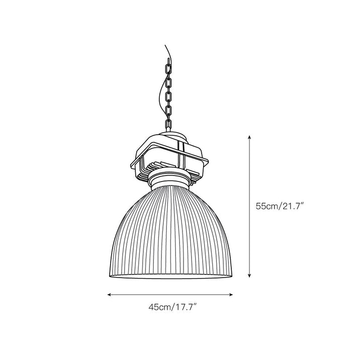 Vosilis Suspension Vintage en Métal et Verre Style Ferme - Neutralighting