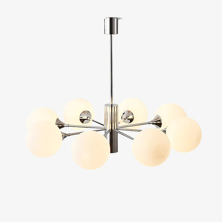 Lustra Chandelier Globe en Verre Chromé - Neutralighting