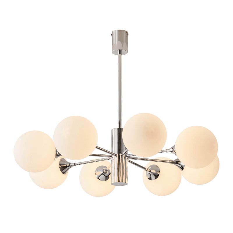 Lustra Chandelier Globe en Verre Chromé - Neutralighting