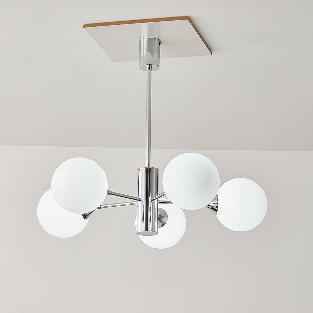 Lustra Chandelier Globe en Verre Chromé - Neutralighting