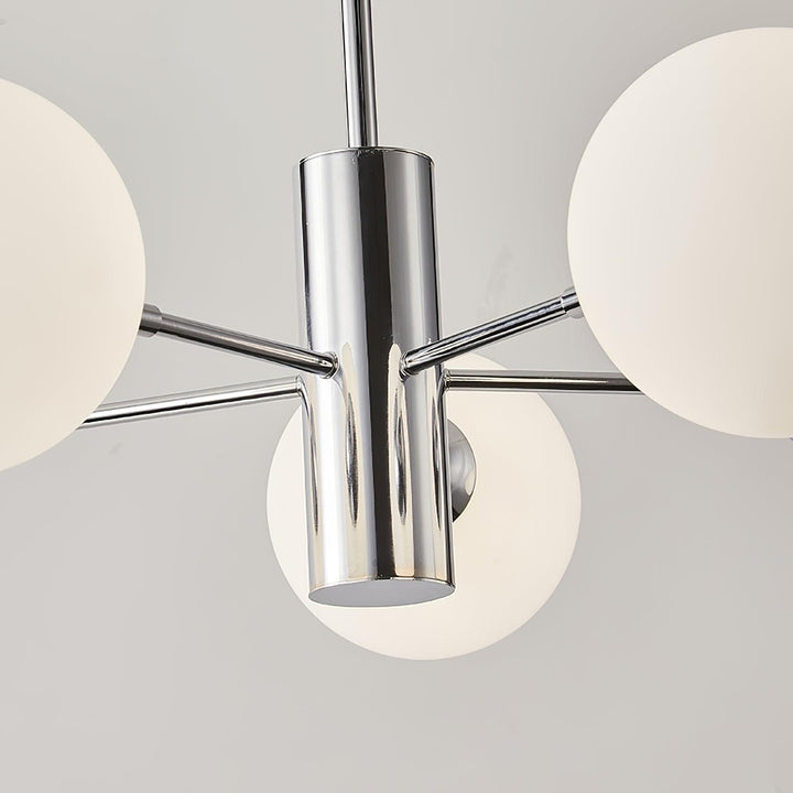 Lustra Chandelier Globe en Verre Chromé - Neutralighting