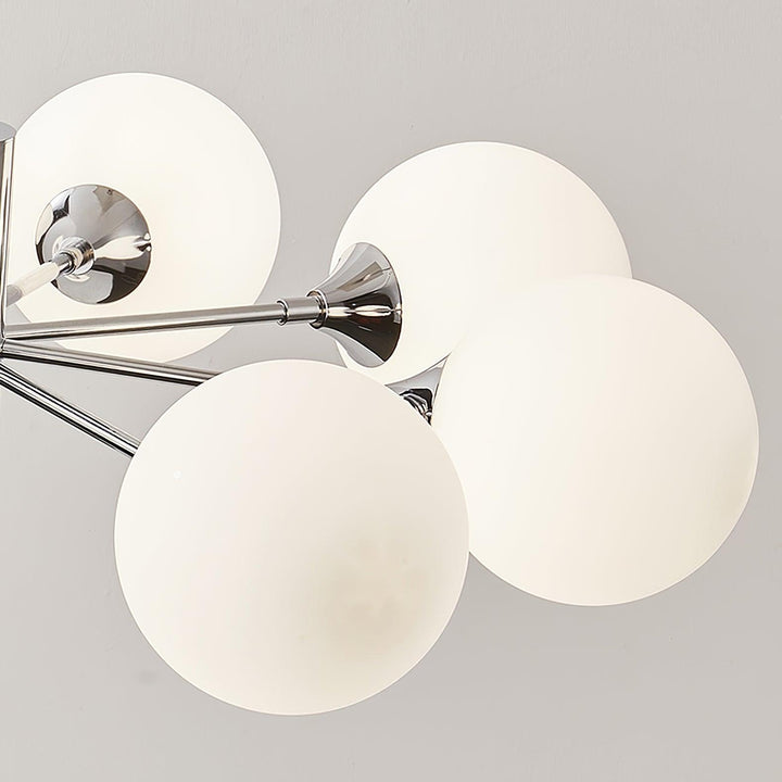 Lustra Chandelier Globe en Verre Chromé - Neutralighting