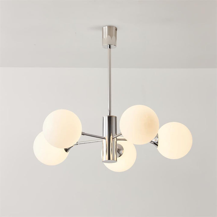 Lustra Chandelier Globe en Verre Chromé - Neutralighting
