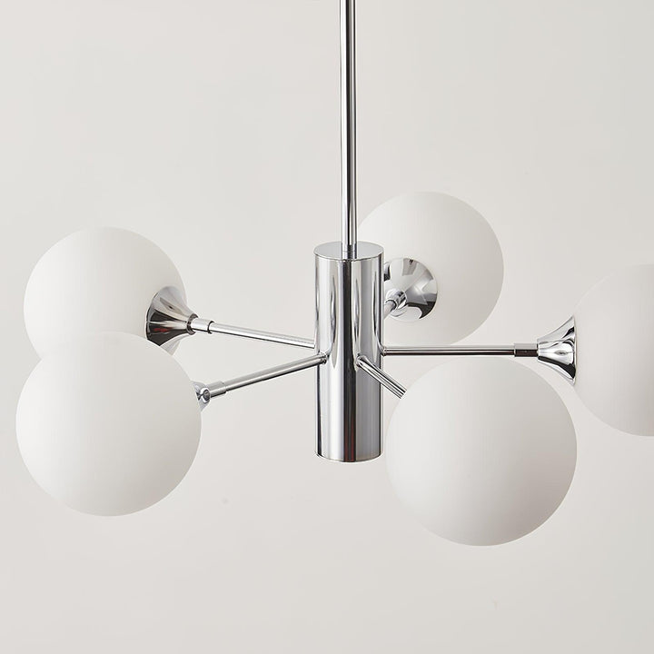 Lustra Chandelier Globe en Verre Chromé - Neutralighting