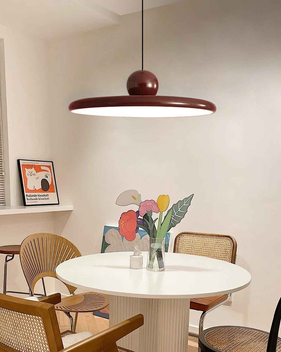 Lustra Lampe Pendante Swag Verte et Rouge - Neutralighting