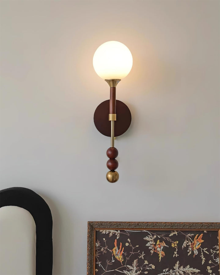 Dream Applique Murale Vintage Verre Bois Noyer - Neutralighting