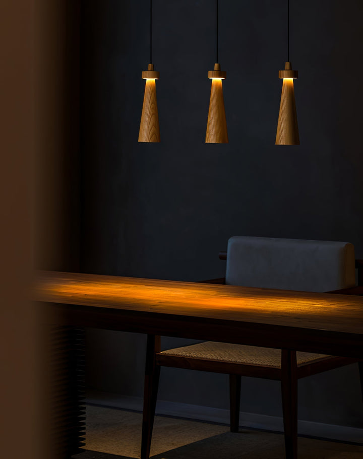 Taper Suspension en Bois Minimaliste - Neutralighting