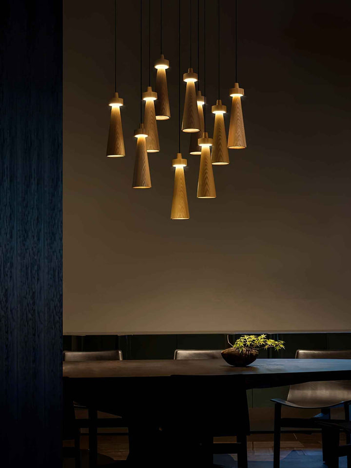 Taper Suspension en Bois Minimaliste - Neutralighting