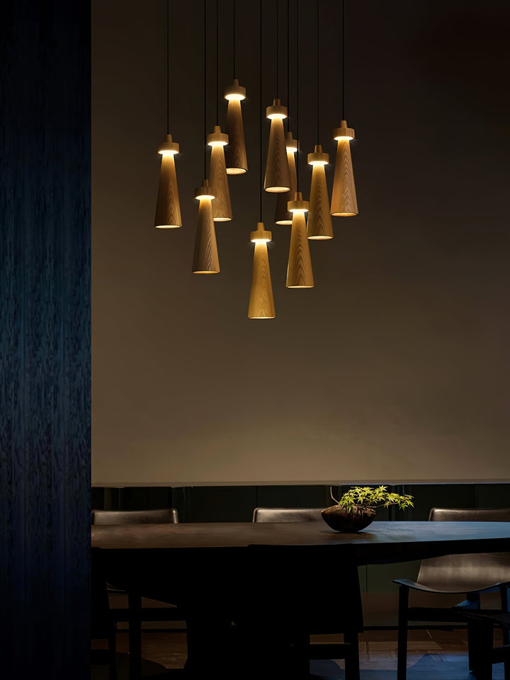 Taper Suspension en Bois Minimaliste - Neutralighting
