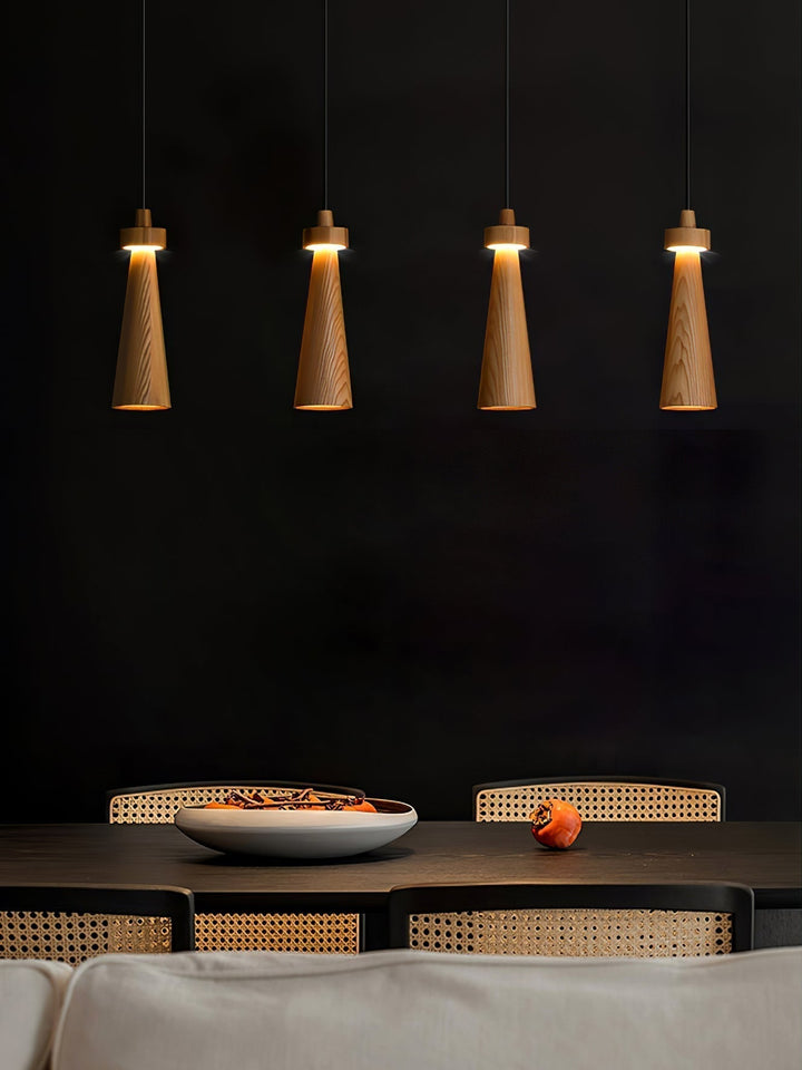 Taper Suspension en Bois Minimaliste - Neutralighting