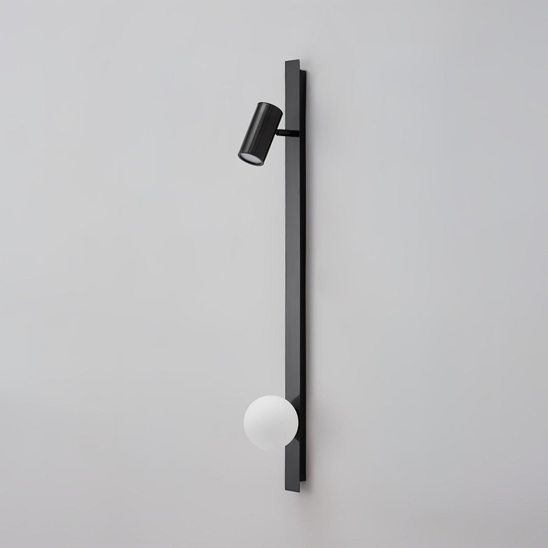 Evlaeiel Long Arm Plug-in Brass Glass Wall Light - Neutralighting