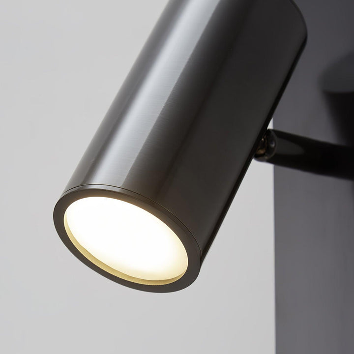Evlaeiel Long Arm Plug-in Brass Glass Wall Light - Neutralighting