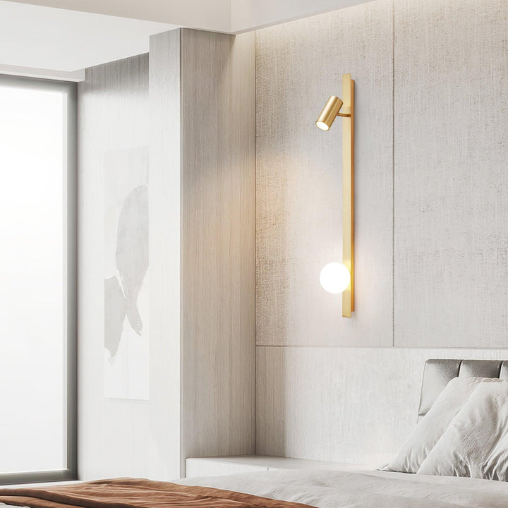 Elarise Lampe Murale en Laiton et Verre Minimaliste - Neutralighting