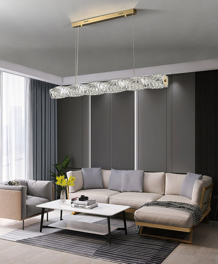 Stream Suspension Linéaire en Cristal - Neutralighting