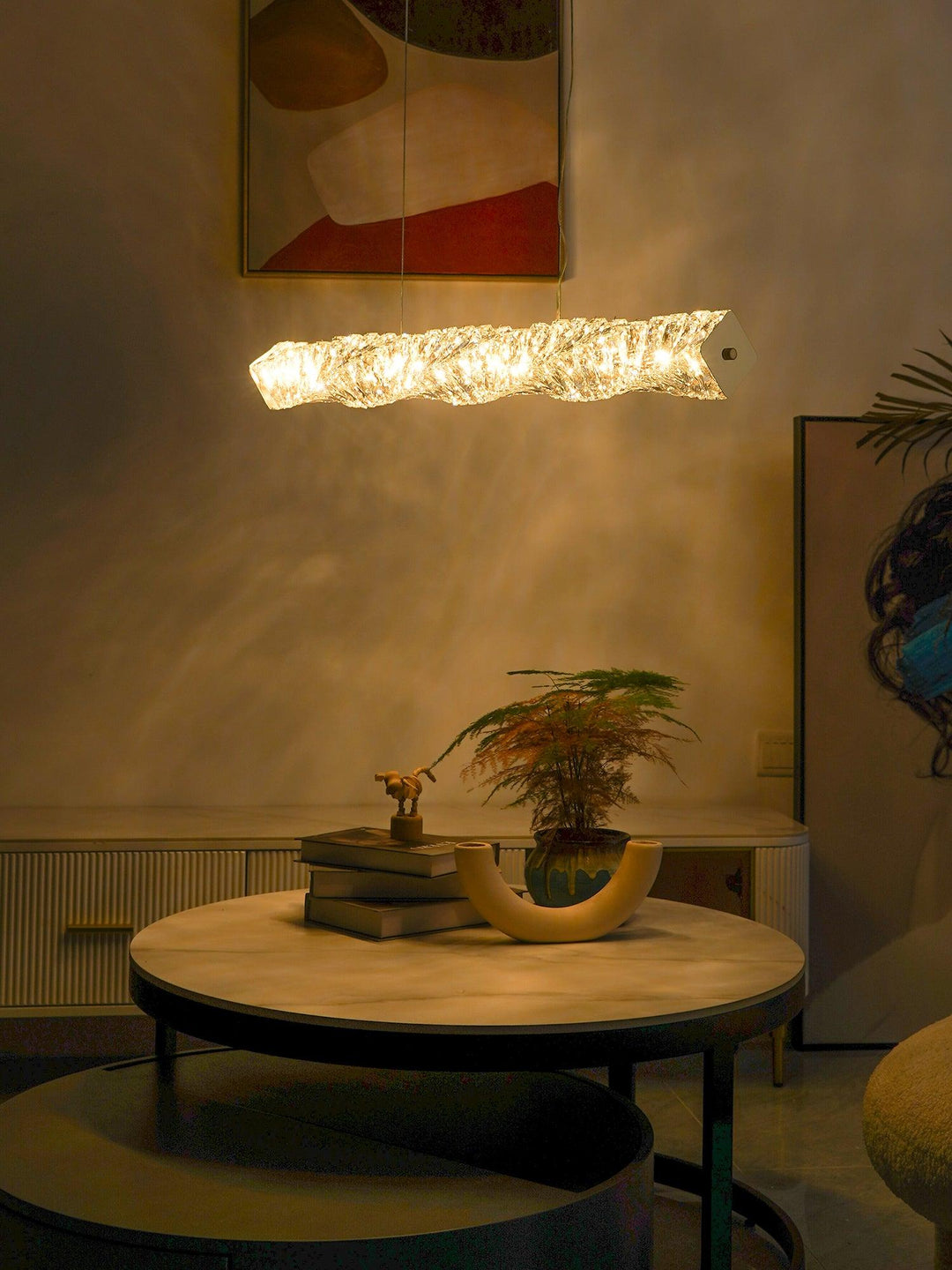 Stream Suspension Linéaire en Cristal - Neutralighting