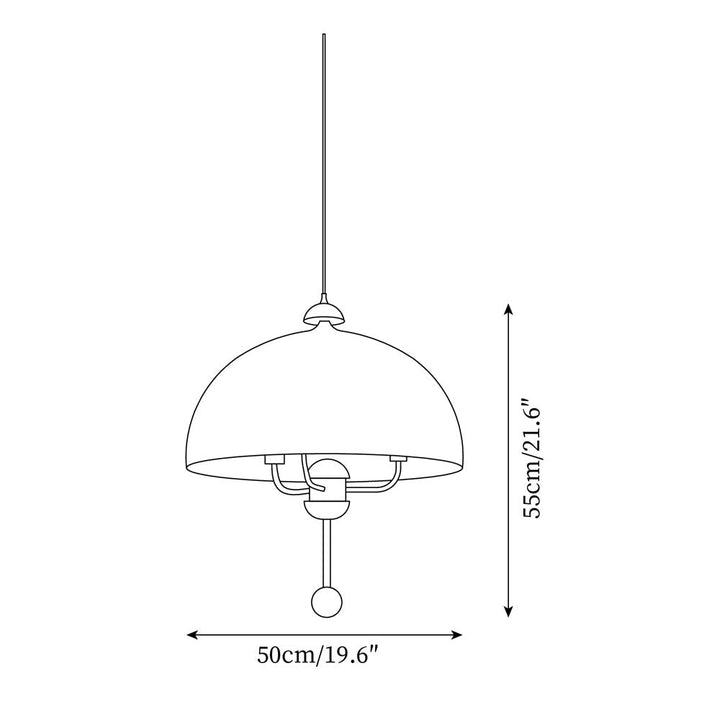 Lonzo Suspension Tissu Dôme - Neutralighting