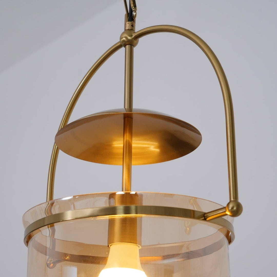 Lustra Suspension en Verre et Laiton Vintage - Neutralighting