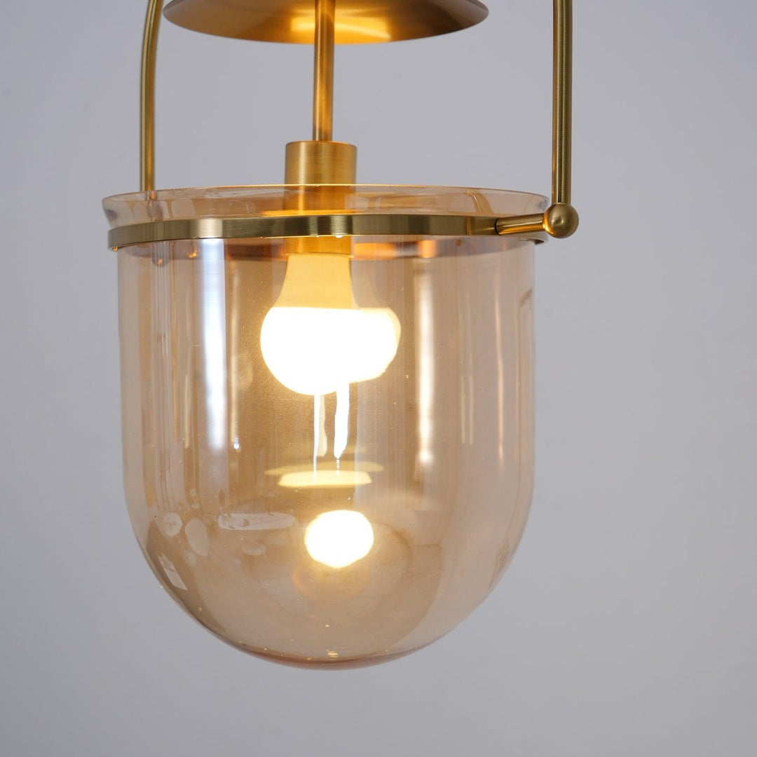 Lustra Suspension en Verre et Laiton Vintage - Neutralighting