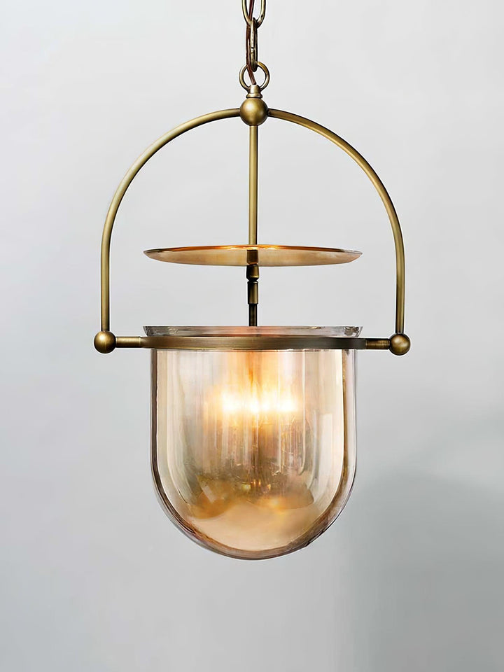 Lustra Suspension en Verre et Laiton Vintage - Neutralighting