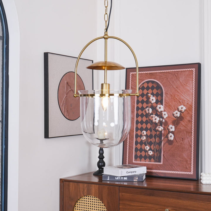 Lustra Suspension en Verre et Laiton Vintage - Neutralighting