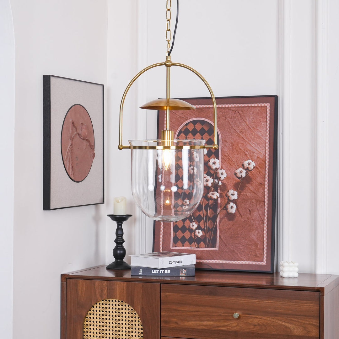 Lustra Suspension en Verre et Laiton Vintage - Neutralighting