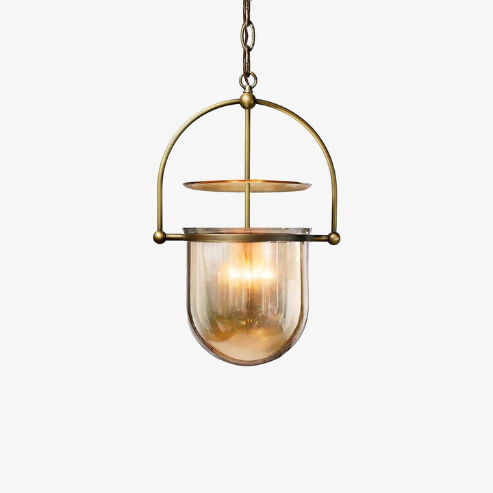 Lustra Suspension en Verre et Laiton Vintage - Neutralighting