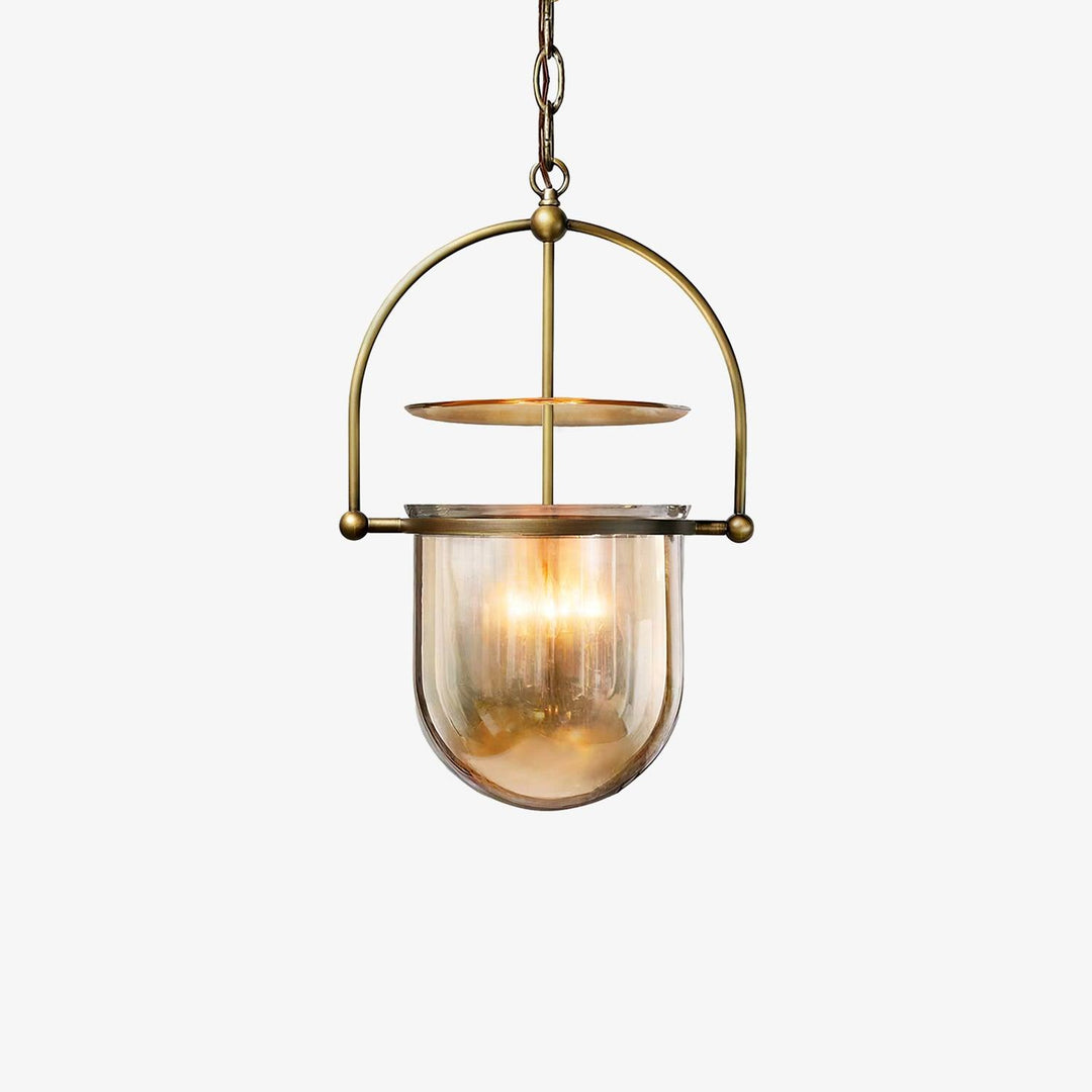Lustra Suspension en Verre et Laiton Vintage - Neutralighting