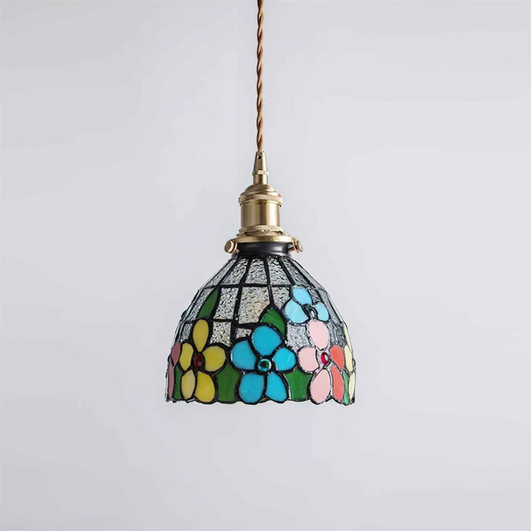 Tiffany Suspension en Verre Effet Mosaïque - Neutralighting