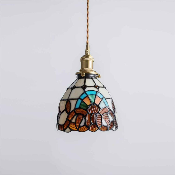 Tiffany Suspension en Verre Effet Mosaïque - Neutralighting