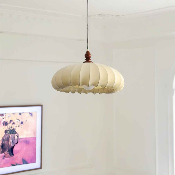 Lotus Lampe Pendante en Tissu Beige - Neutralighting