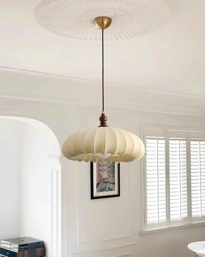Lotus Lampe Pendante en Tissu Beige - Neutralighting