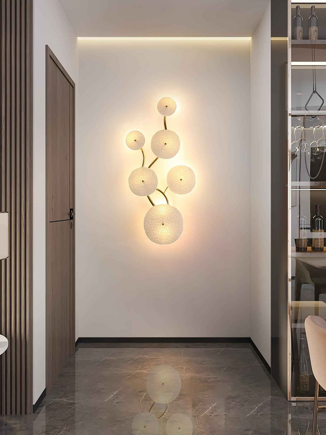 Jesse Métal 10cm Blanc LED