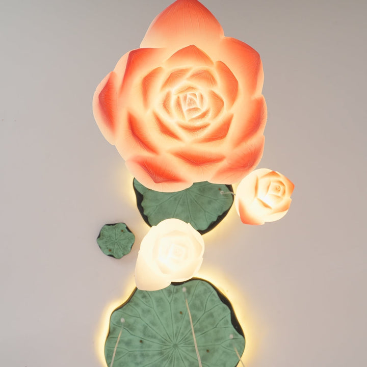 Lustra Chandelier Pendante 7 Lumières Rose Blanc - Neutralighting