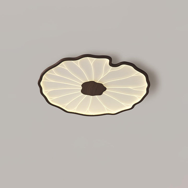 Solara Plafonnier Feuille de Lotus avec Finition Bois - Neutralighting