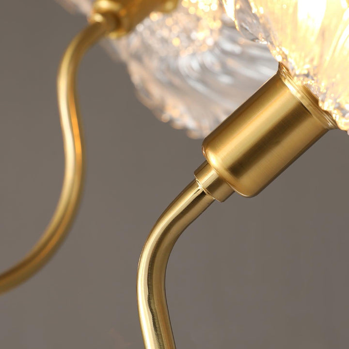 Lustra Chandelier Feuille de Lotus en Verre - Neutralighting