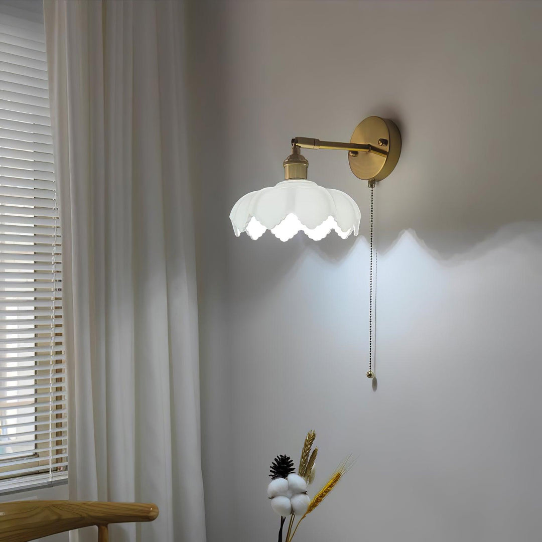 Lotus Applique Murale Verre Art Nordique Orientable - Neutralighting