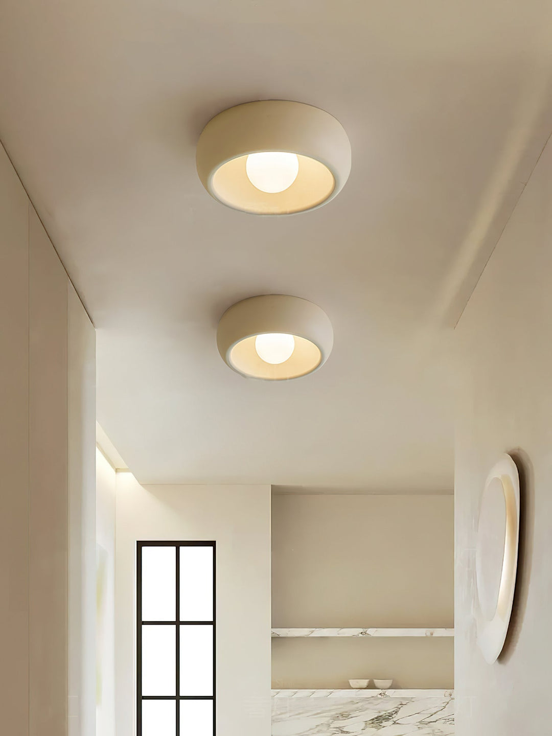Louis Moderne Minimaliste Ronde Verre Plafonnier - Neutralighting