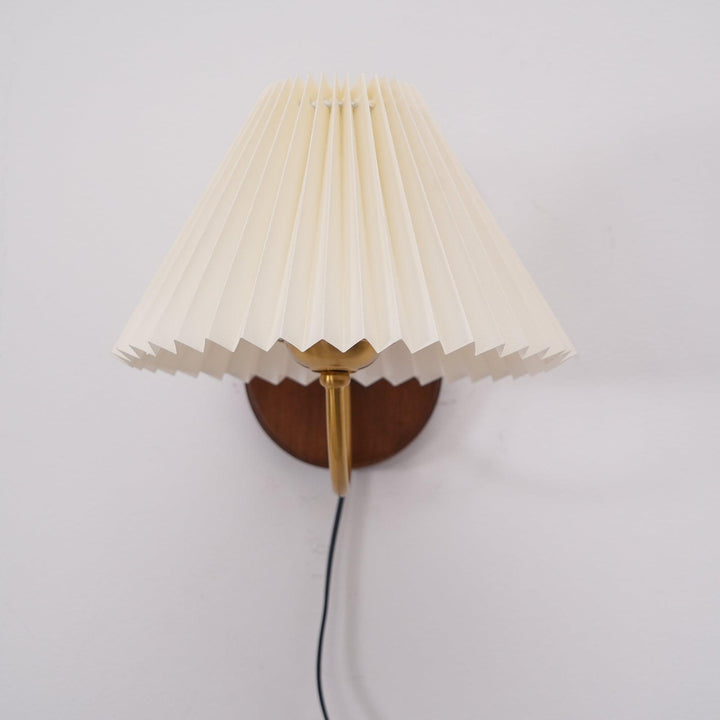Auburn Fabric Plug In Wall Lamp - Neutralighting