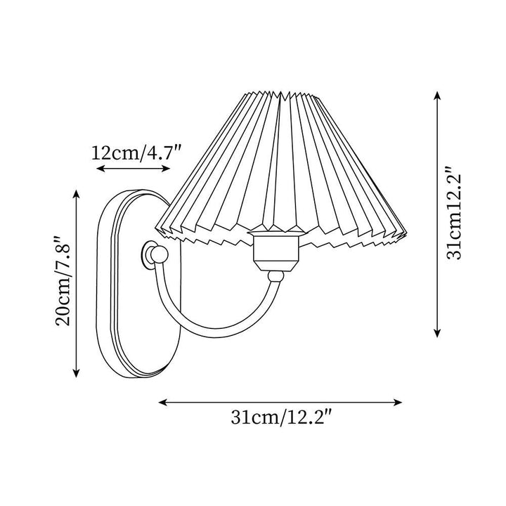 Auburn Fabric Plug In Wall Lamp - Neutralighting