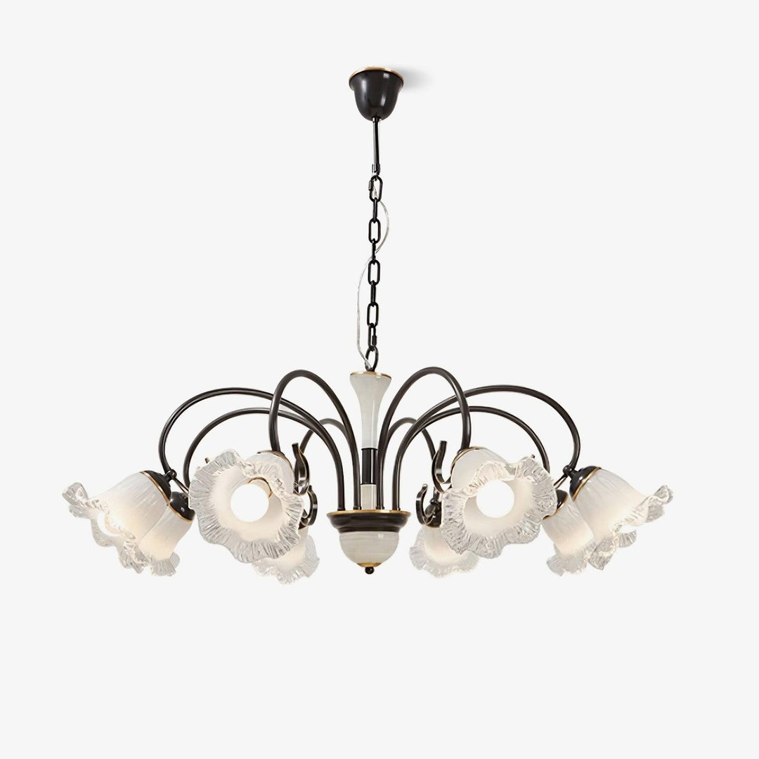 Umiron Chandelier Fer Verre Gothique - Neutralighting