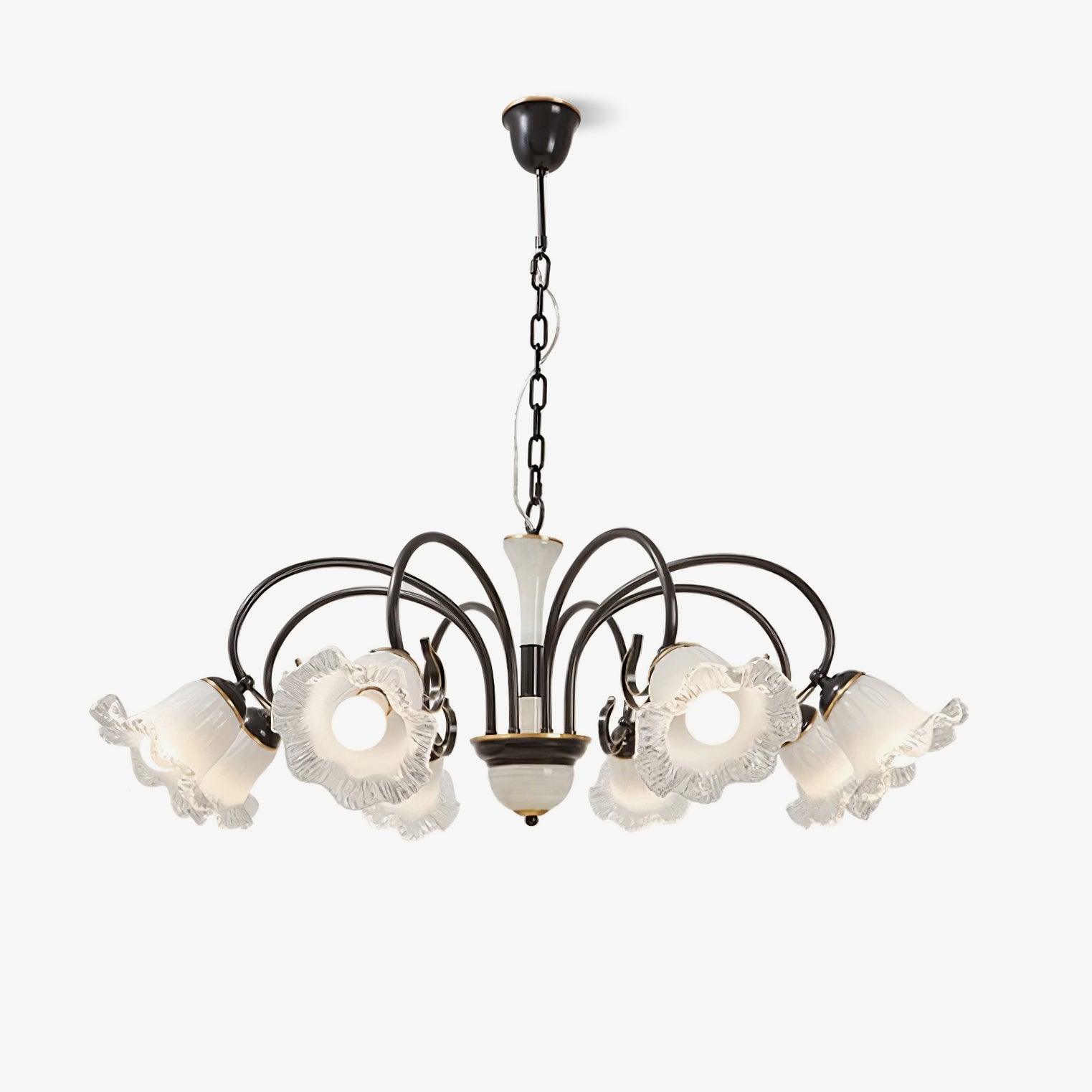Umiron Chandelier Fer Verre Gothique - Neutralighting