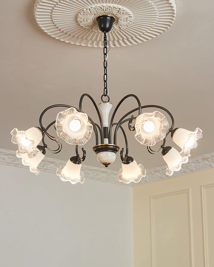 Umiron Chandelier Fer Verre Gothique - Neutralighting