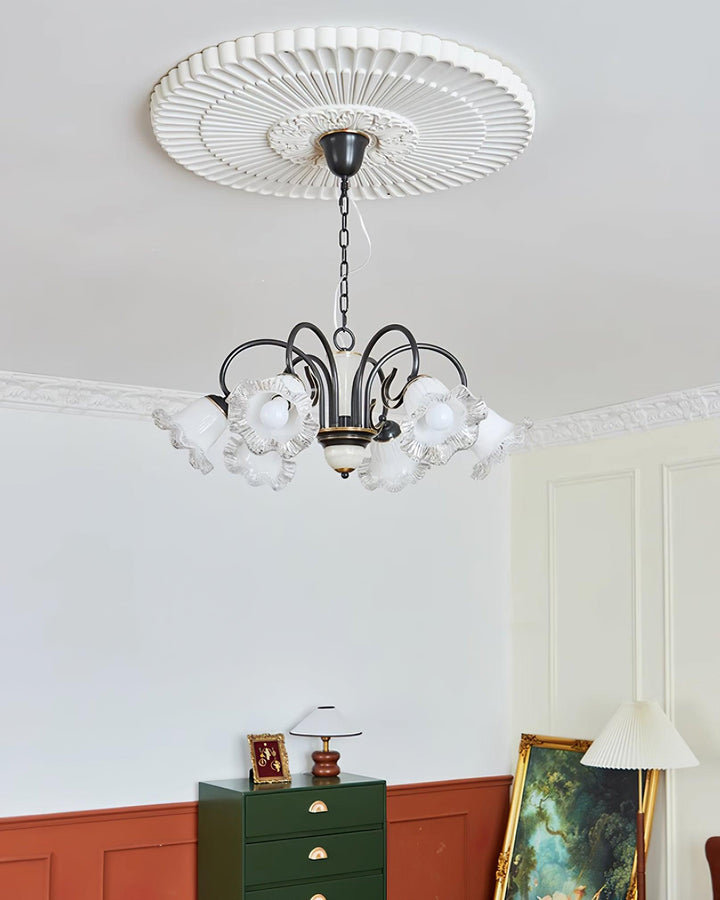 Umiron Chandelier Fer Verre Gothique - Neutralighting