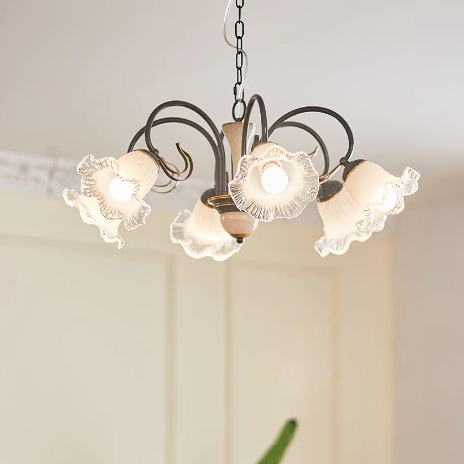 Umiron Chandelier Fer Verre Gothique - Neutralighting