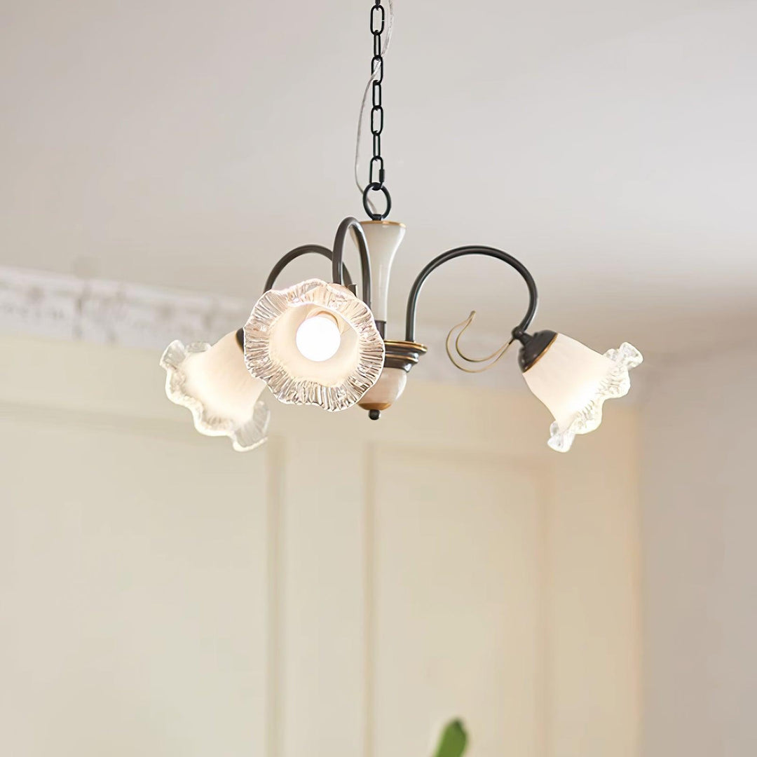 Umiron Chandelier Fer Verre Gothique - Neutralighting
