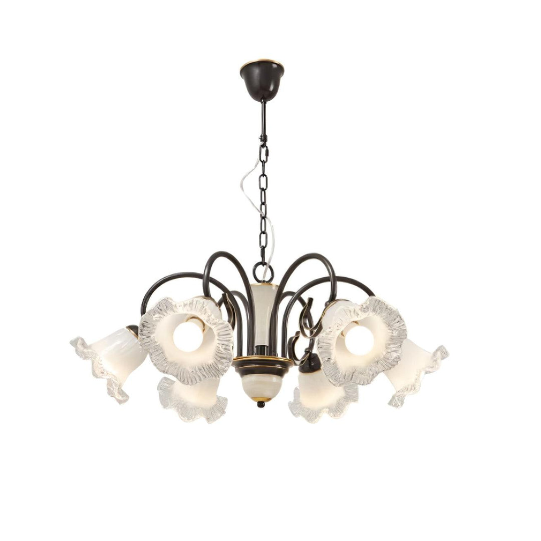 Umiron Chandelier Fer Verre Gothique - Neutralighting