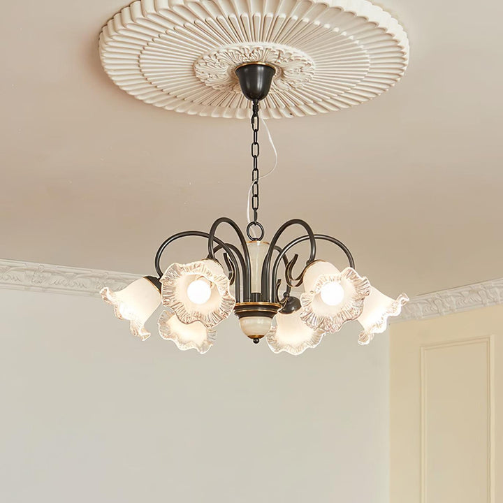 Umiron Chandelier Fer Verre Gothique - Neutralighting