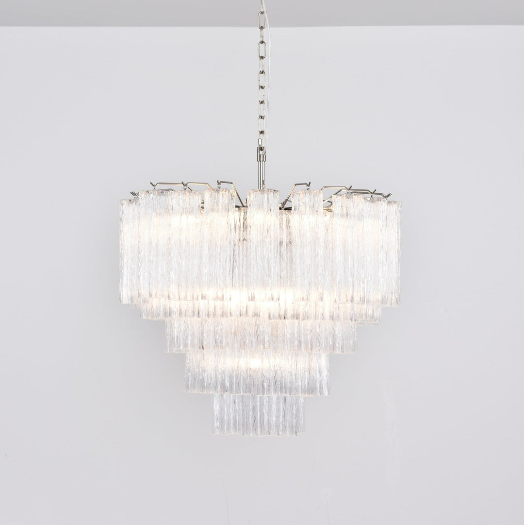 Aurora Lustre Transparent Verre Multi-Étage Cristal Lueur - Neutralighting