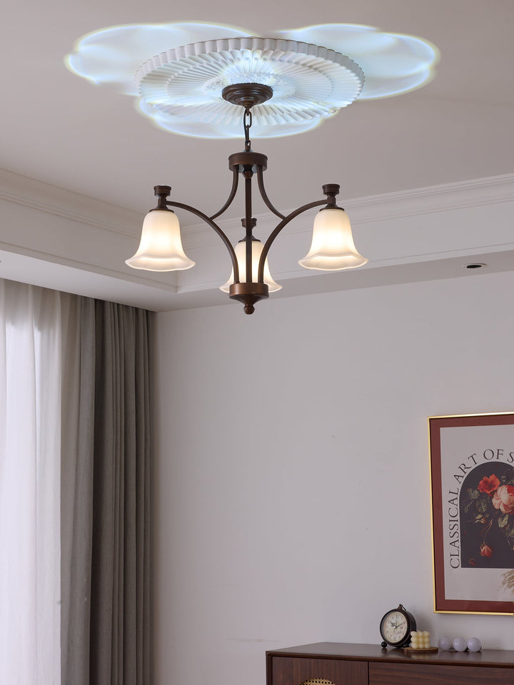 Viloros Chandelier Verre Cloche Premium Traditionnel - Neutralighting